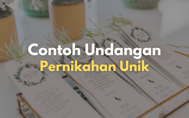10 Contoh Undangan Pernikahan Unik