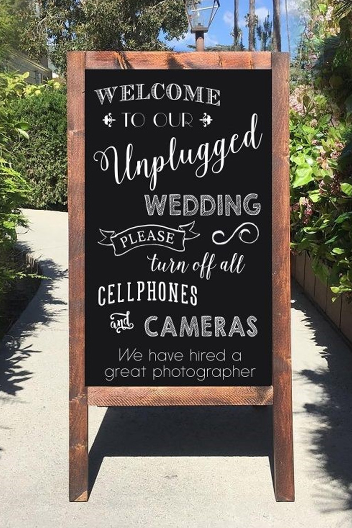 Contoh banner pernikahan tema pesta kebun 