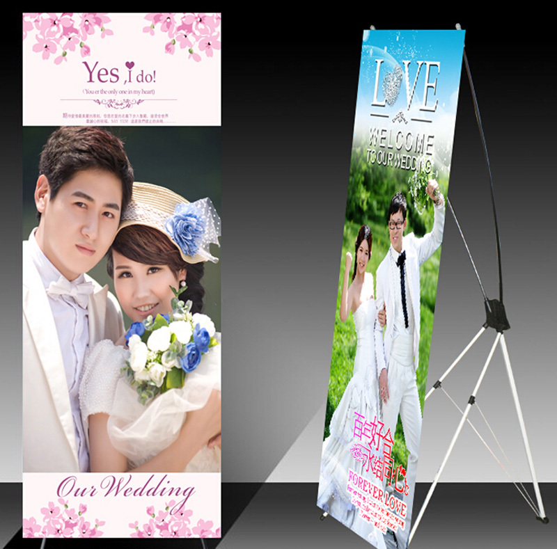 Contoh desain banner pernikahan ala korea