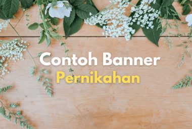 25 Contoh Banner Pernikahan