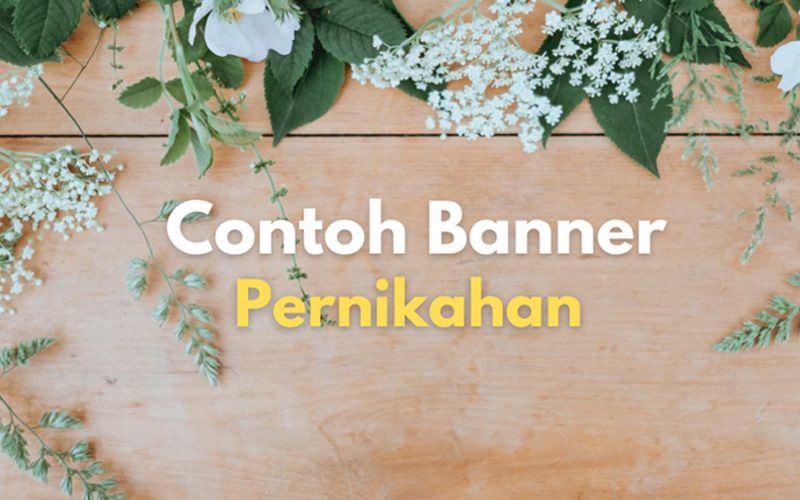 25 Contoh Banner Pernikahan