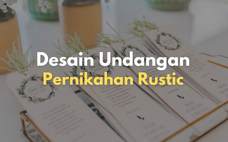 Desain Kartu Undangan Pernikahan Rustic